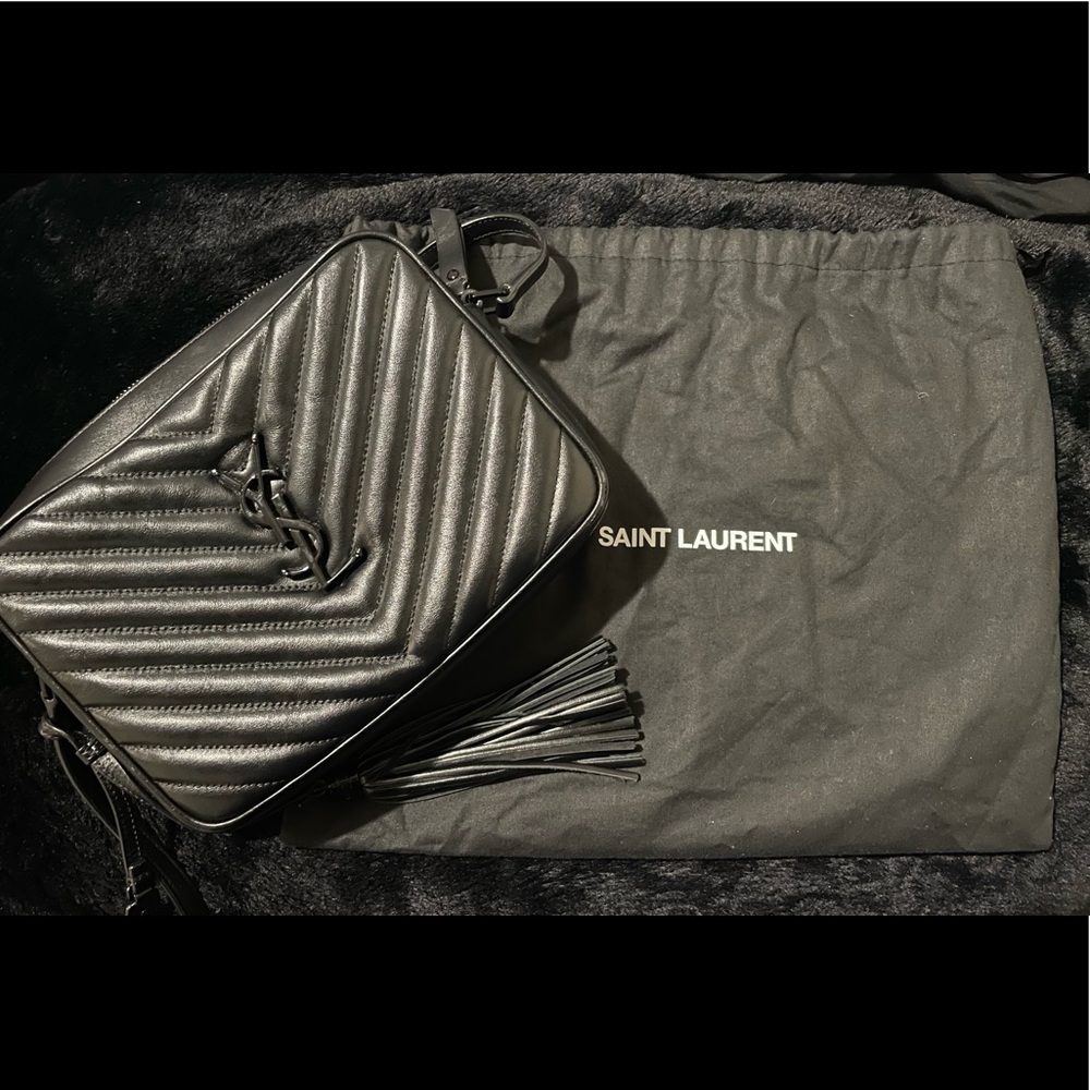 YSL Lou Matelassé Leather Camera Bag